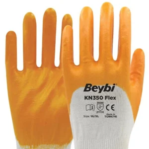 BEYBİ KN350 FLEX LİKRALI ÖRME ELDİVEN SARI NO:9