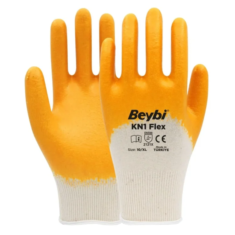 BEYBİ KN1 FLEX NİTRİL ELDİVEN SARI NO: 10