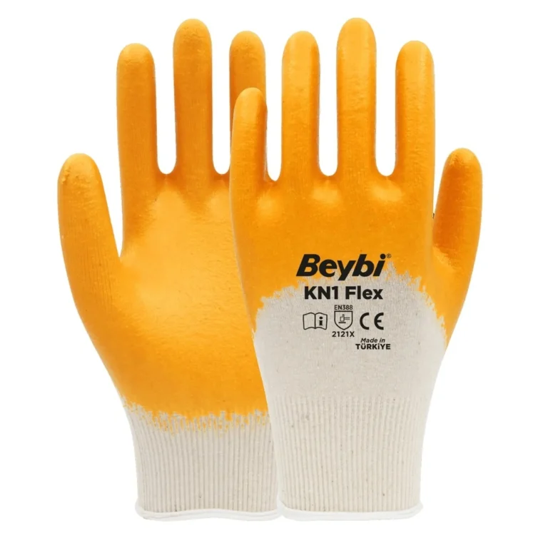 BEYBİ KN1 FLEX NİTRİL ELDİVEN SARI NO: 9