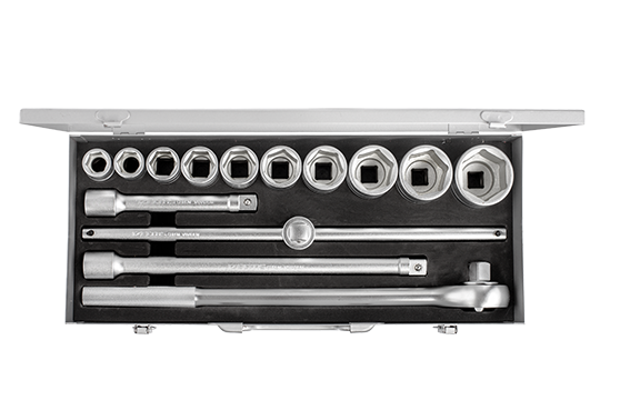 3/4” Altı Köşe Lokma Anahtar Takımı (14 parça, mm)