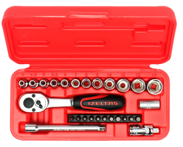 Altı Köşe Lokma Anahtar ve Bits Set (27 parça, mm)