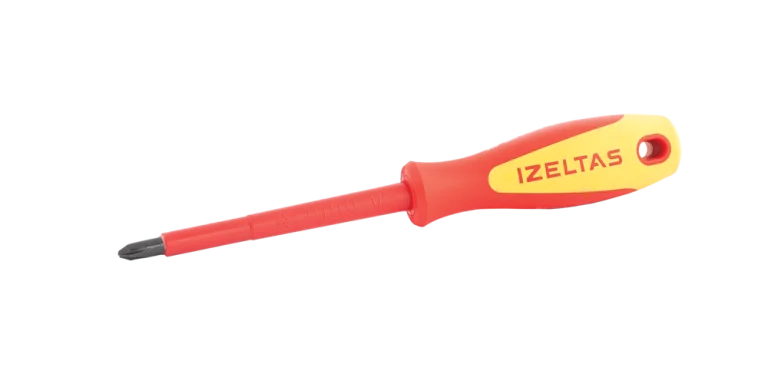 1000V İzoleli Elektrikçi Yıldız Uçlu Tornavida