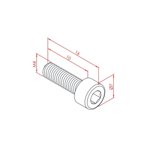 İmbus Cıvata M4x10