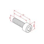 İmbus Cıvata M5x20