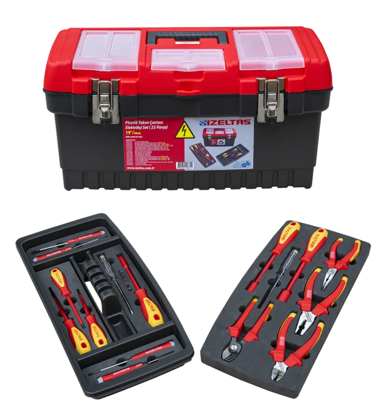 19″ Plastik Takım Çantası Elektrikçi Set (23 Parça)