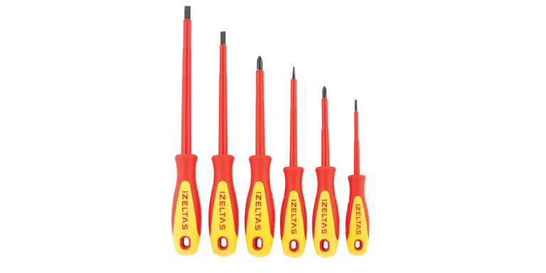 1000V İzoleli Elektrikçi Tornavida Seti (6 parça)